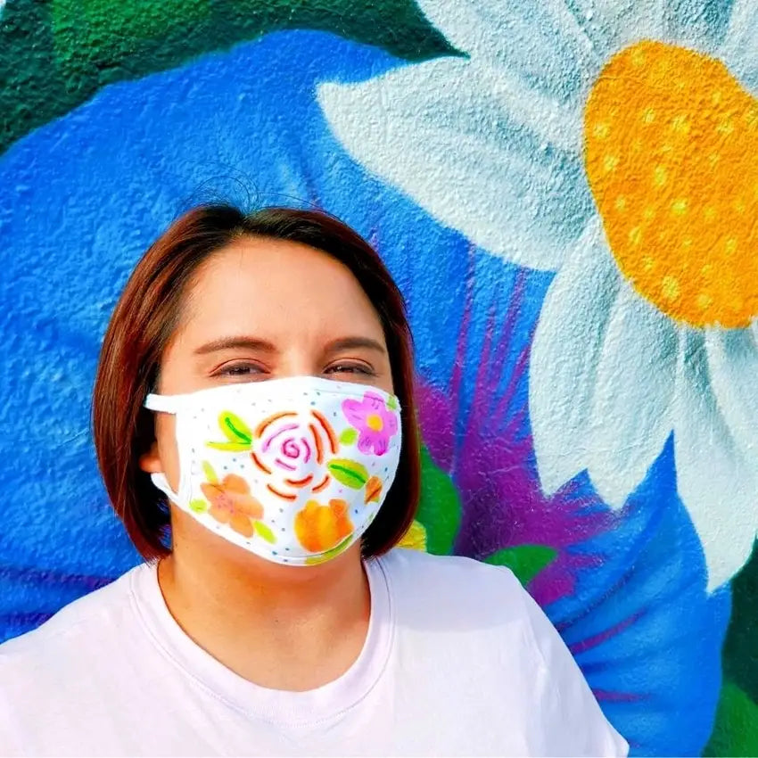 DIY Mask with Watercolor Markers