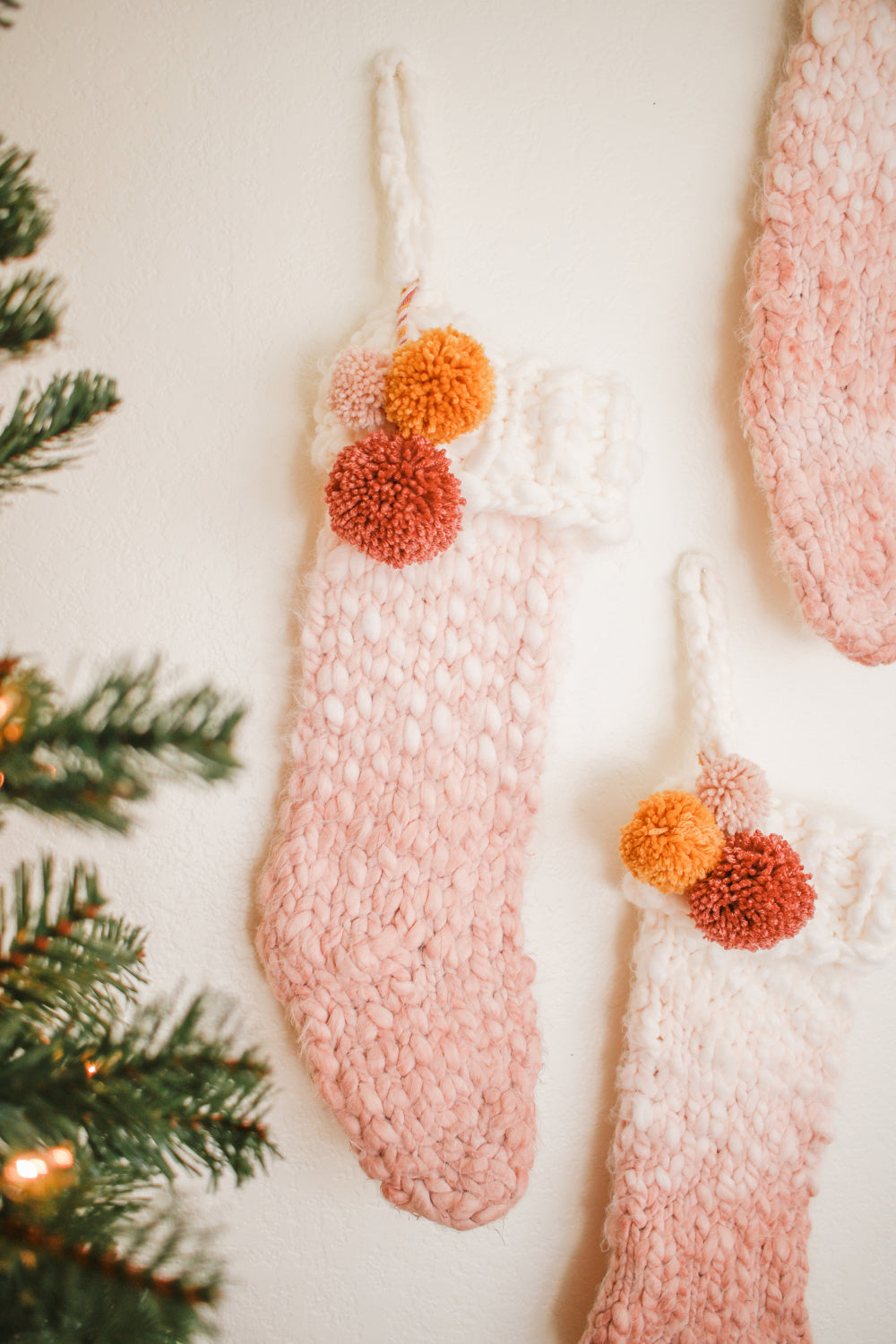 Knit stockings with Tulip Permanent Fabric Dye