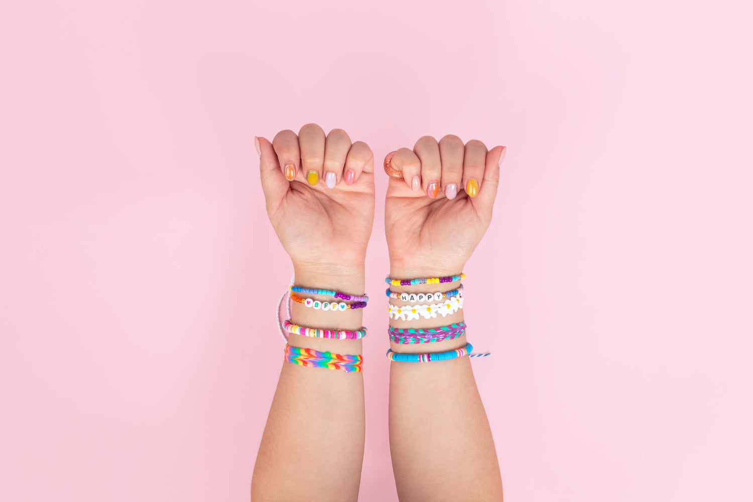 DIY friendship bracelets with Tulip Puff Paint