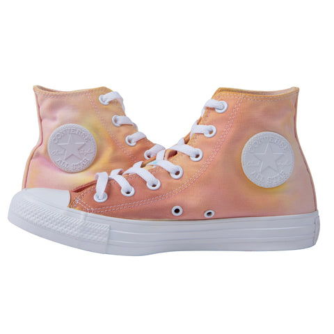 Step Up in Style: Peach Fuzz Tie-Dye Shoes