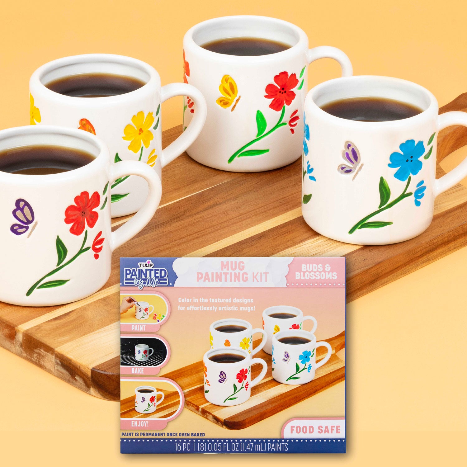 Tulip Painted By Me Buds & Blossoms Mug Painting Kit