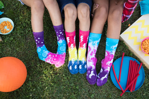 Assorted tie-dye Crazy Socks from Tulip