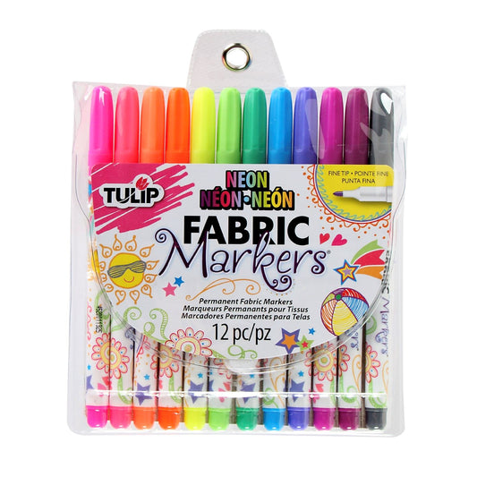 Tulip Dual-Tip Fabric Marker Set 14pc-Assorted Colors, 1 count