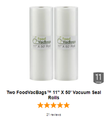 vacuum seal rolls holiday food storage