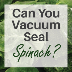 Can You Vacuum Seal Spinach?