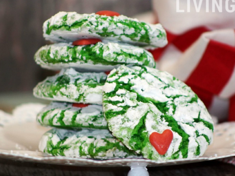 The Grinch Crinkle Cranky christmas cookies