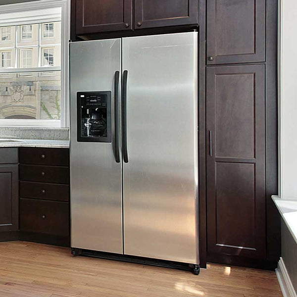 refrigerator in kitchen