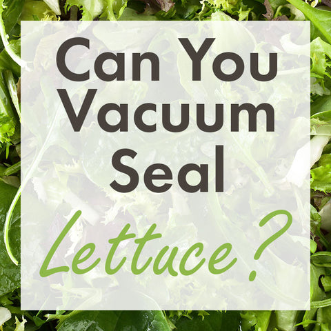 Can you vacuum seal lettuce