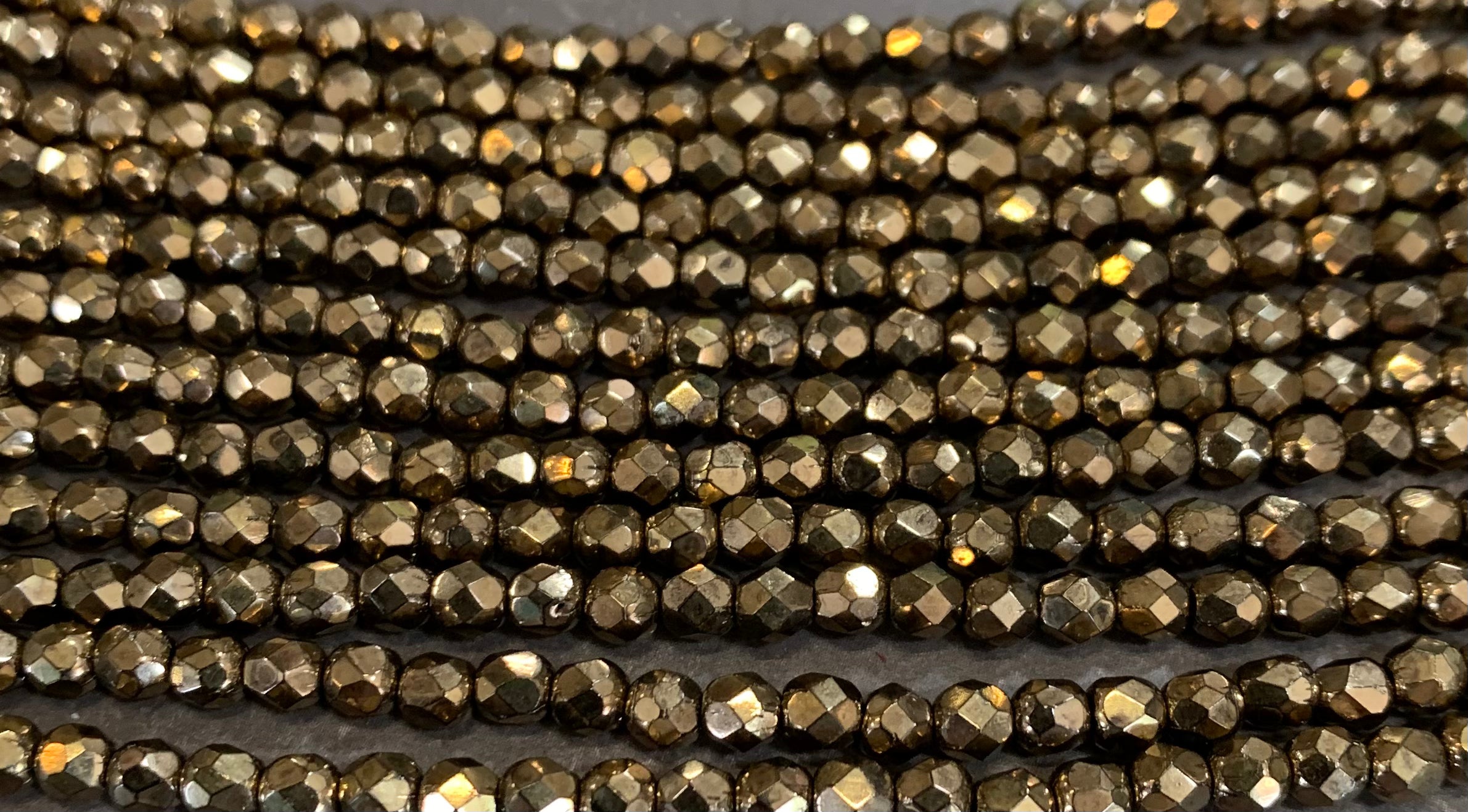 Bronze - 4mm Fire Polished Beads