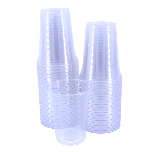 16 oz. Clear PET Plastic Cups + Flat Lids – Mileysupply