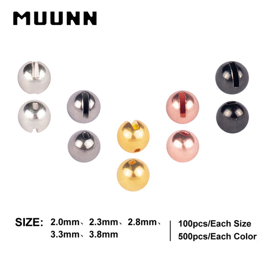 MUUNN 1000pcs 1.5-4.0mm Tungsten Slotted Beads Fly Tying Material Mult – MUUNN  FISHING TACKLE