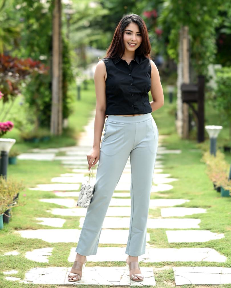 Black BOTH SIDE POCKET COTTON STRETCHABLE PENCIL PANT at Rs 479/piece in  Pune