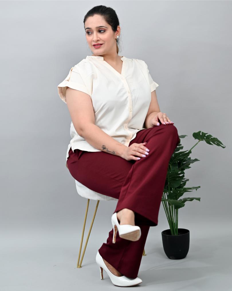 Cairo plus size bootcut flare pants & trousers for women xxxxl to xxxxxl.