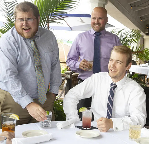 3 men wearing ties