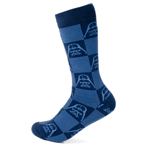 Darth Vader Navy Check Men's Socks