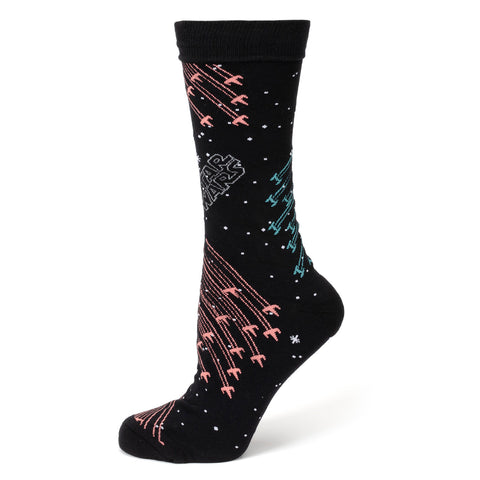 X-Wing Tie Fighter Battle Men's Socks