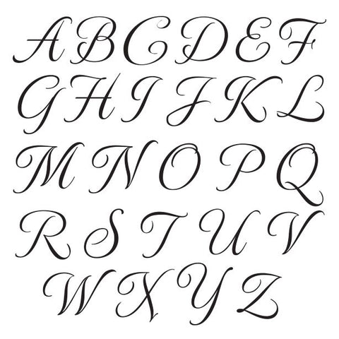 Choose your desired monogram or letter in our provided letter engraving samples