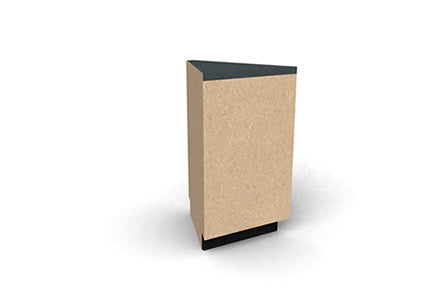 O6 - 45 Degree Counter (Wide) w/3MM Edgeband