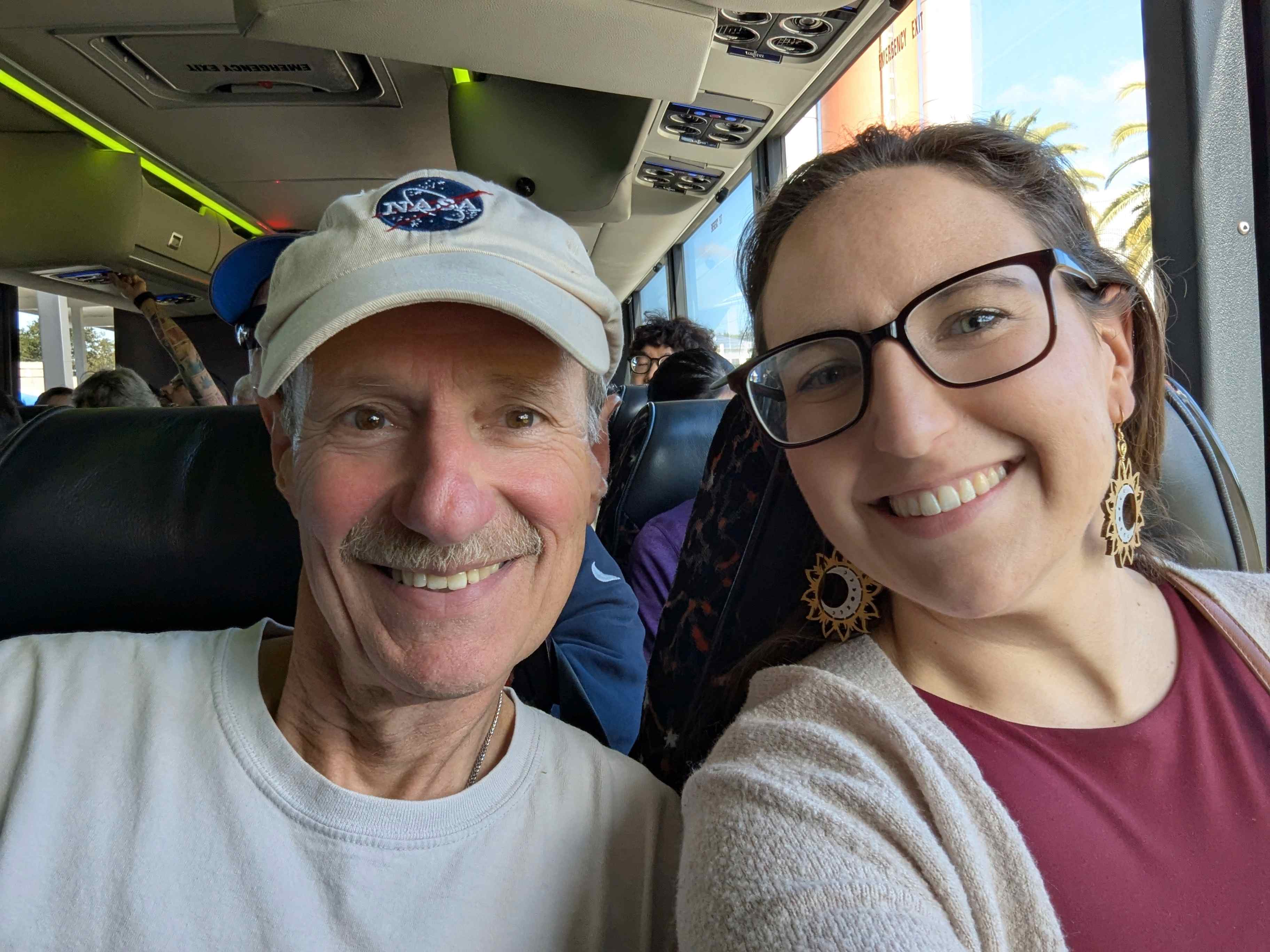 On the bus on the wat to the Saturn V Center