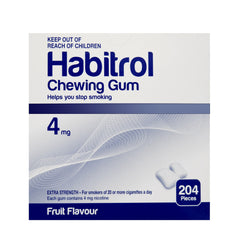 Habitrol Gum 4mg Fruit 204 Piece