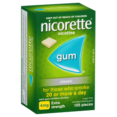 Nicorette Gum 4mg Classic 105 Piece