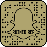 Ruined Rep Snapchat Barcode for Streetwear Pins