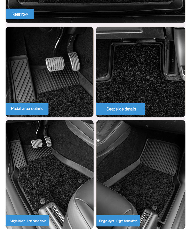 Tesla Model Y Custom Fit Car Accessories Floor Mat Tpe Eco Trunk Mat Fronk  Rear Mat For Left And Right Hand Drive 5 Seat Model Y - Floor Mats -  AliExpress