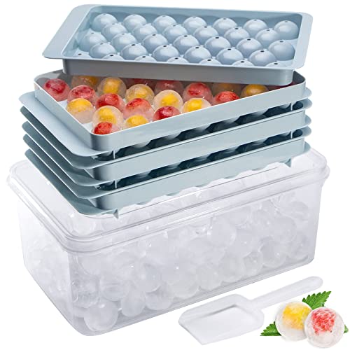 Viski Highball Ice Cube Tray with Lid 1.5-Inch Ice Trays & Molds, Grey