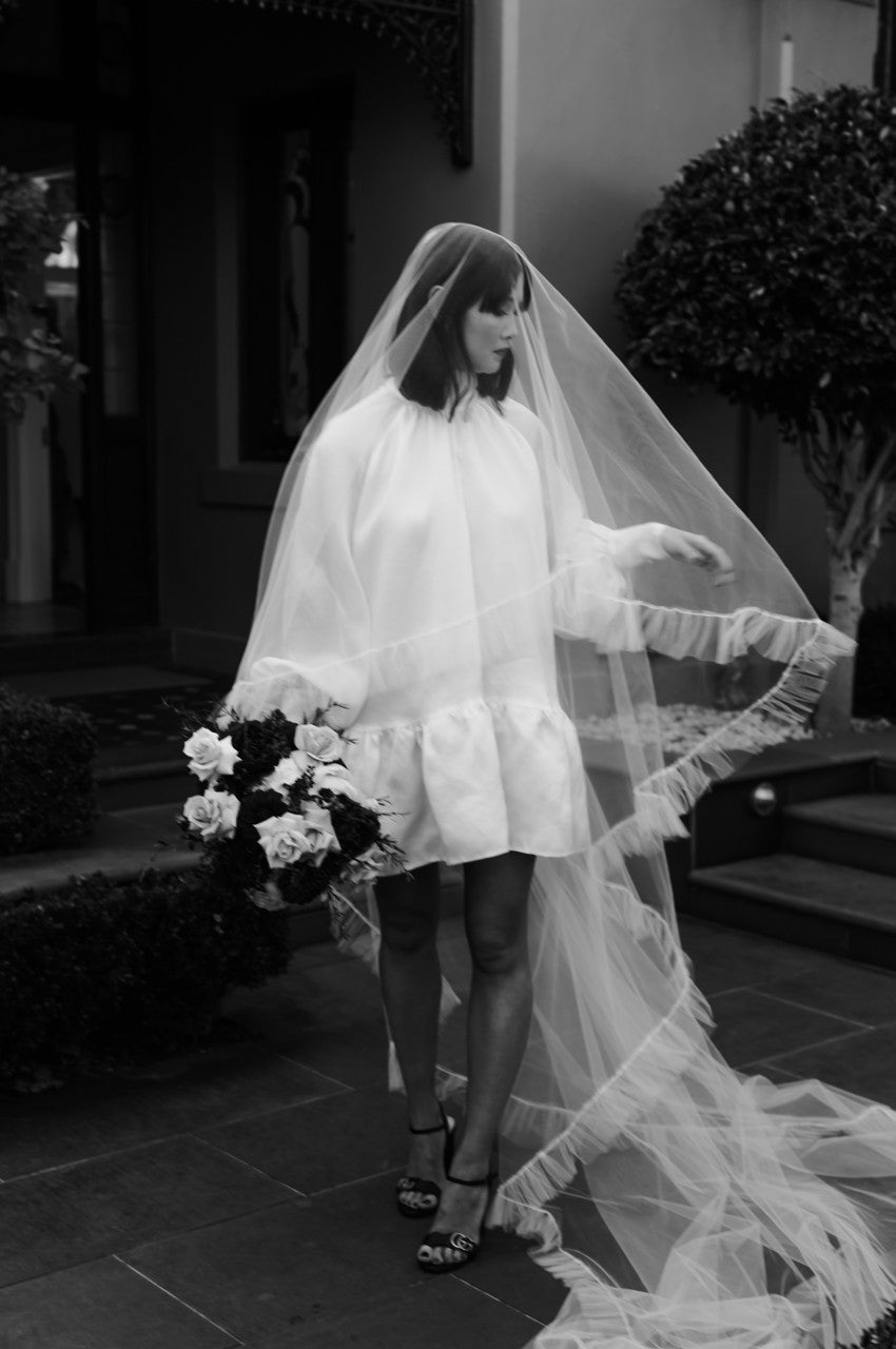 PENELOPE - Pearl Wedding Veil – KynaMaree