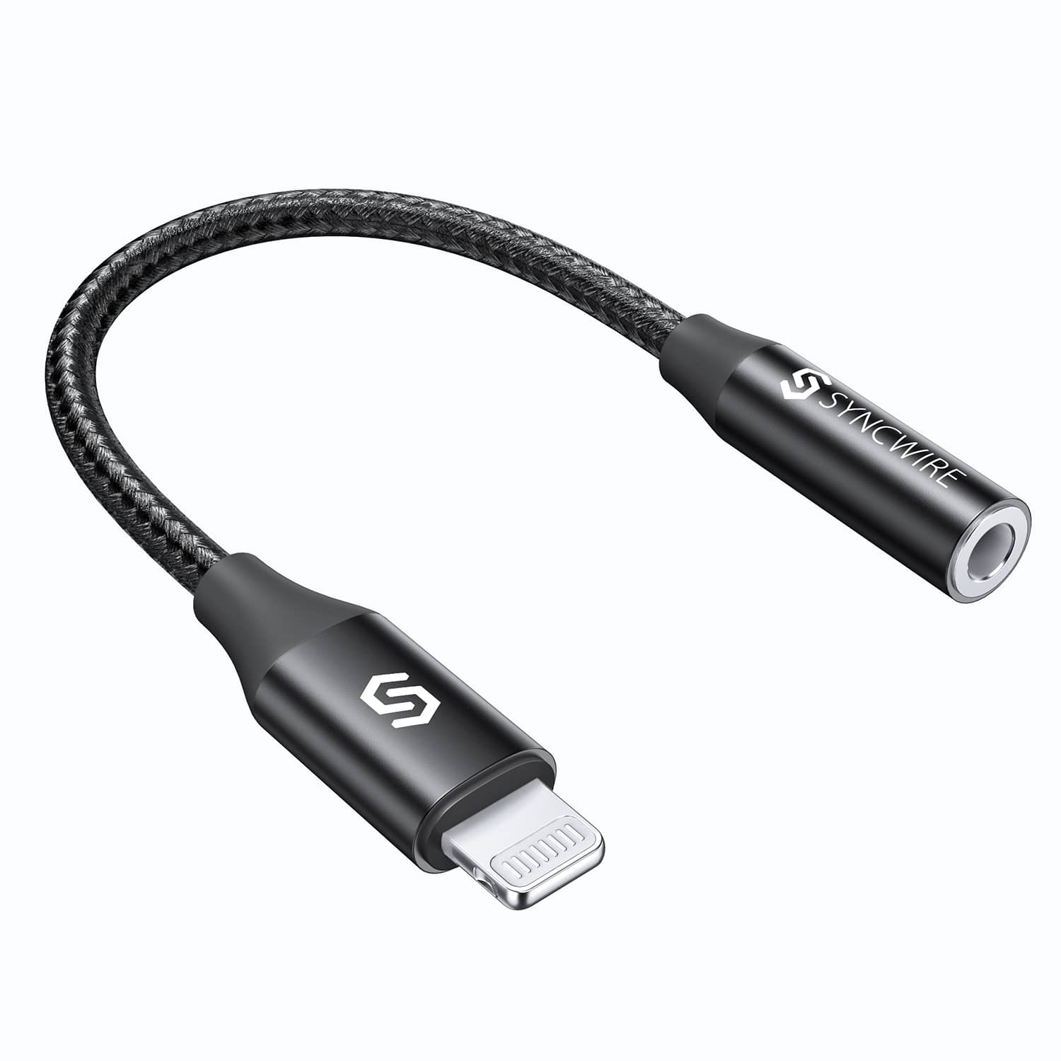 Syncwire Lightning to  Headphone Jack Adapter Black