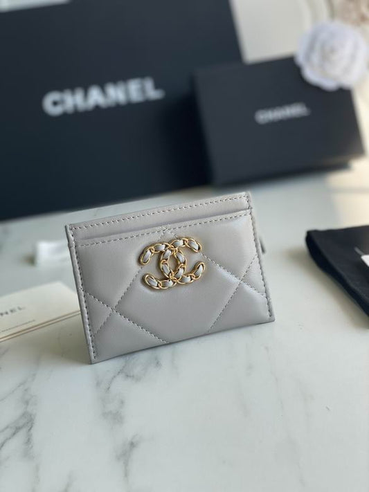 black and white chanel wallet
