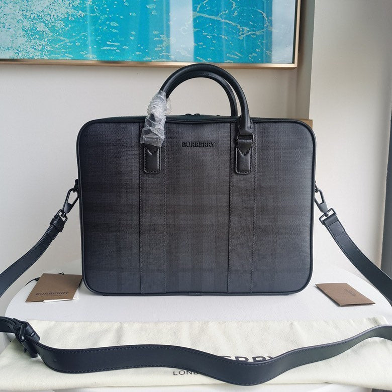 Burberry Check Ainsworth Briefcase – Luxxe