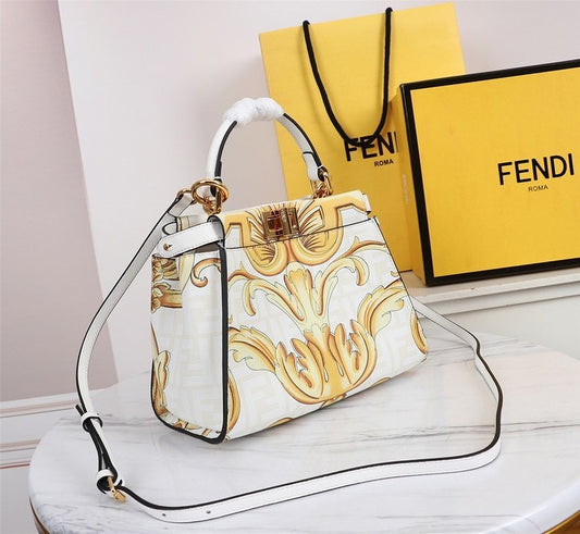 Fendi x Versace Fendace FF Baroque Mini Shopper Tote