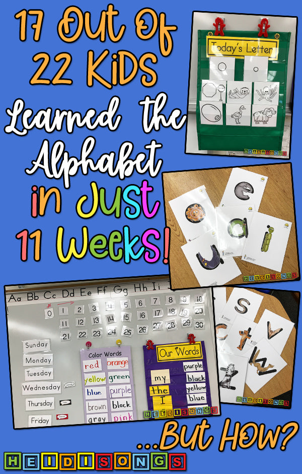 17 out of 22 Kids know their LEtters in 11 weeks!