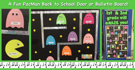 A Fun Pacman Bulletin Board Project