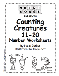 Counting Creatures Vol. 2 Workbook