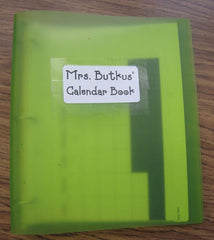 Calendar Book Cover