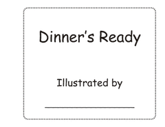 Dinners Ready book, thanksgiving book, holiday meal activity