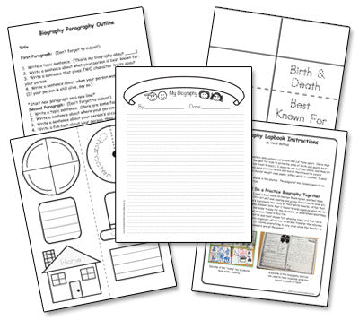 Easy Biography Report Lapbook