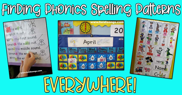 finding phonics spelling patterns everywhere