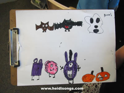 Halloween Monster Guided Drawing