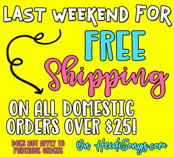 LAST WEEKEND for free shipping!!!