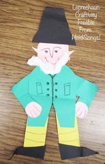 Leprechaun Craft Freebie from HeidiSongs, heidisongs, kindergarten, crafts, spring ideas