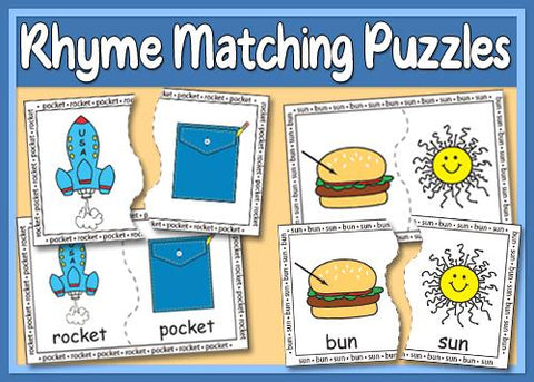 Rhyme Matching Puzzles