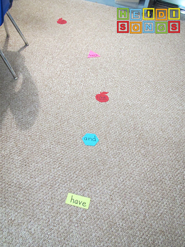 Sit Spots Sight Word Line Up