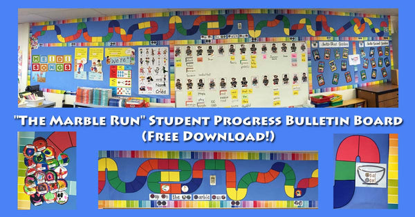 The Marble Run Student Progress Bulletin Board FREEBIE