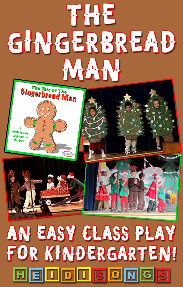 The Gingerbread Man - An Easy Class Play for Kindergarten! 