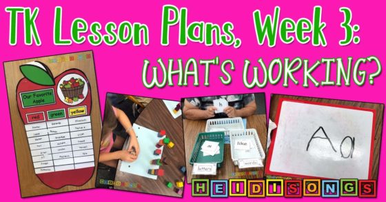 TK Lesson Plans Week 3