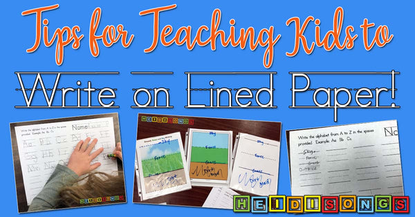 Tips For Teaching Kids to Write on Lined Paper