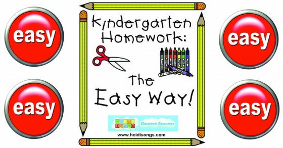 Kindergarten Homework the Easy Way